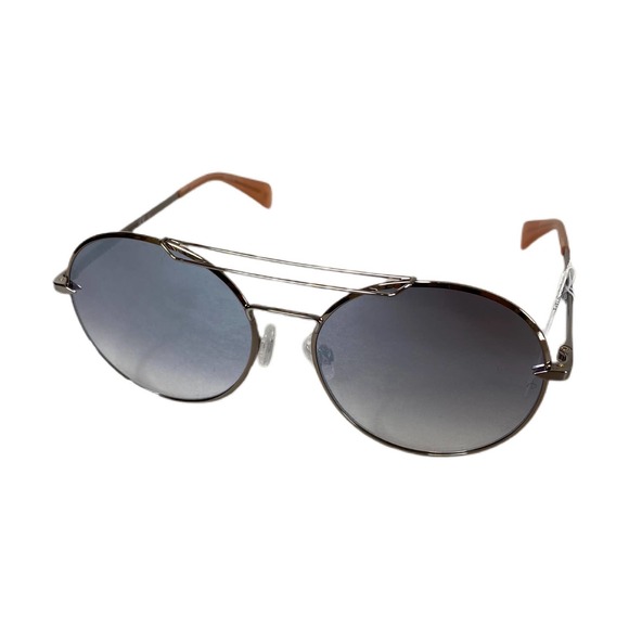 rag & bone Accessories - RAG & BONE RNB1011/S Pink Metal Frame Gradient Round Mirrored Sunglasses